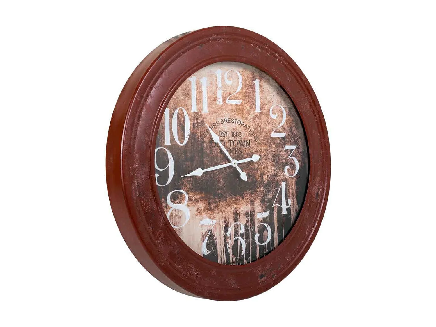 Relógio metálico 80x80x8