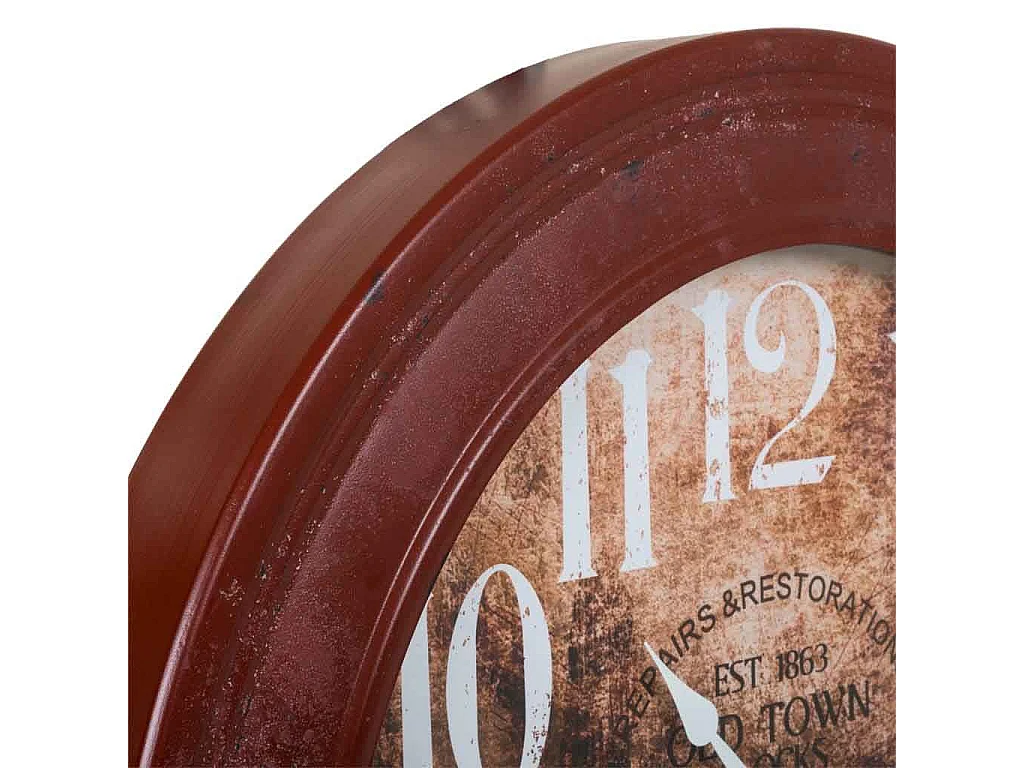 Relógio metálico 80x80x8