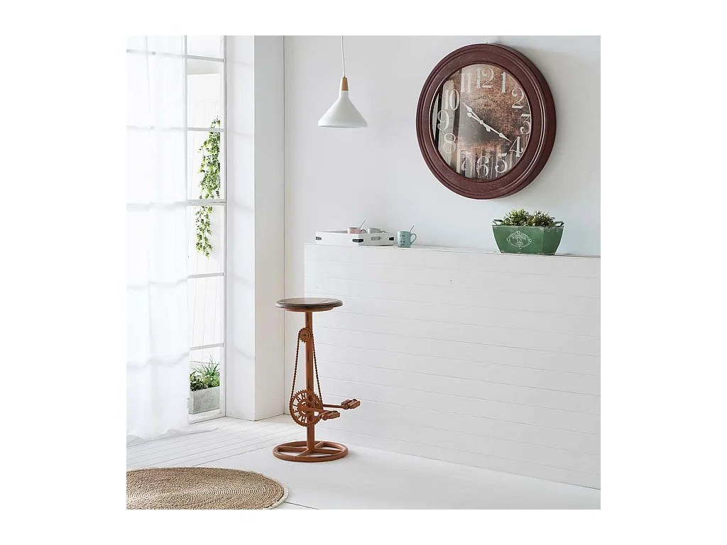 Horloge en métal 80x80x8h