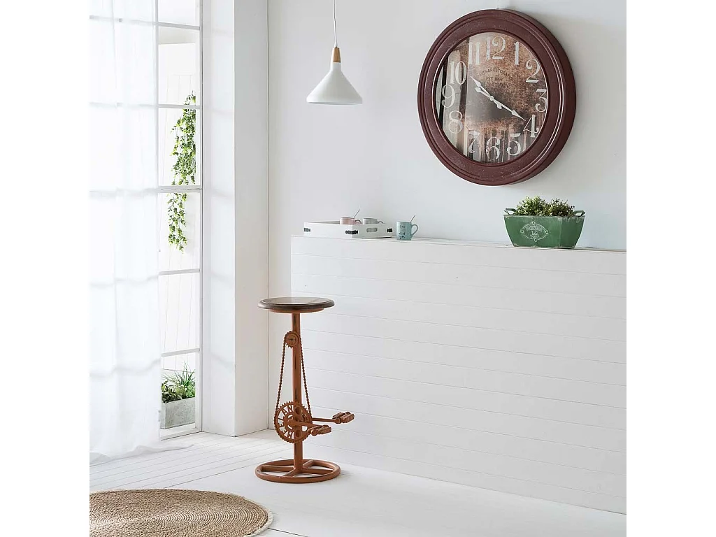 Relógio metálico 80x80x8