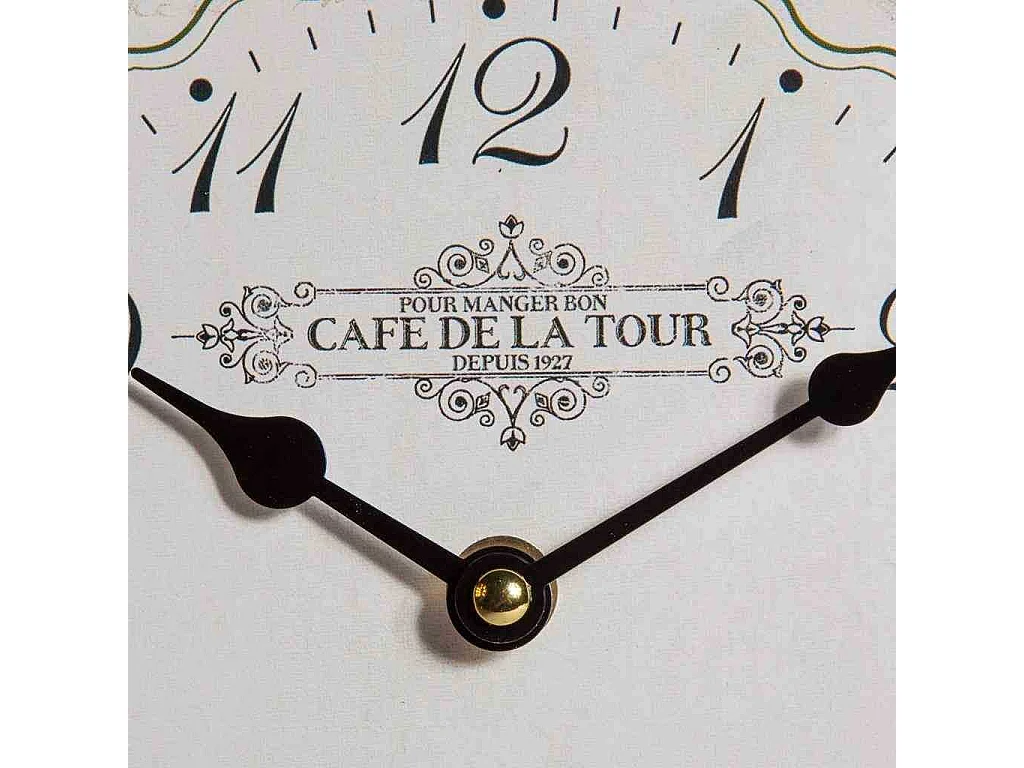 Orologio da parete in legno bianco 26x48x2h