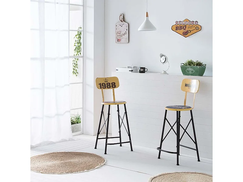 Reloj de pared de madera blanco 26x48x2