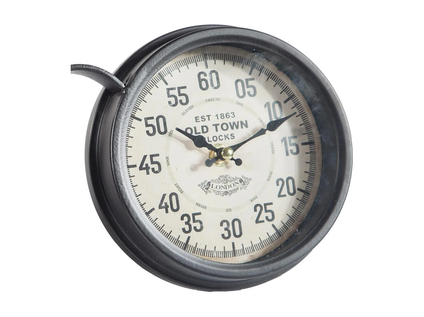 Orologio da tavolo doppio nero 34x21x15
