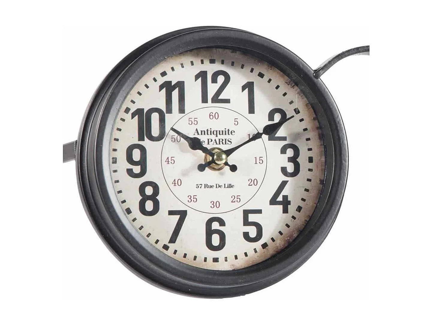 Orologio da tavolo doppio nero 34x21x15