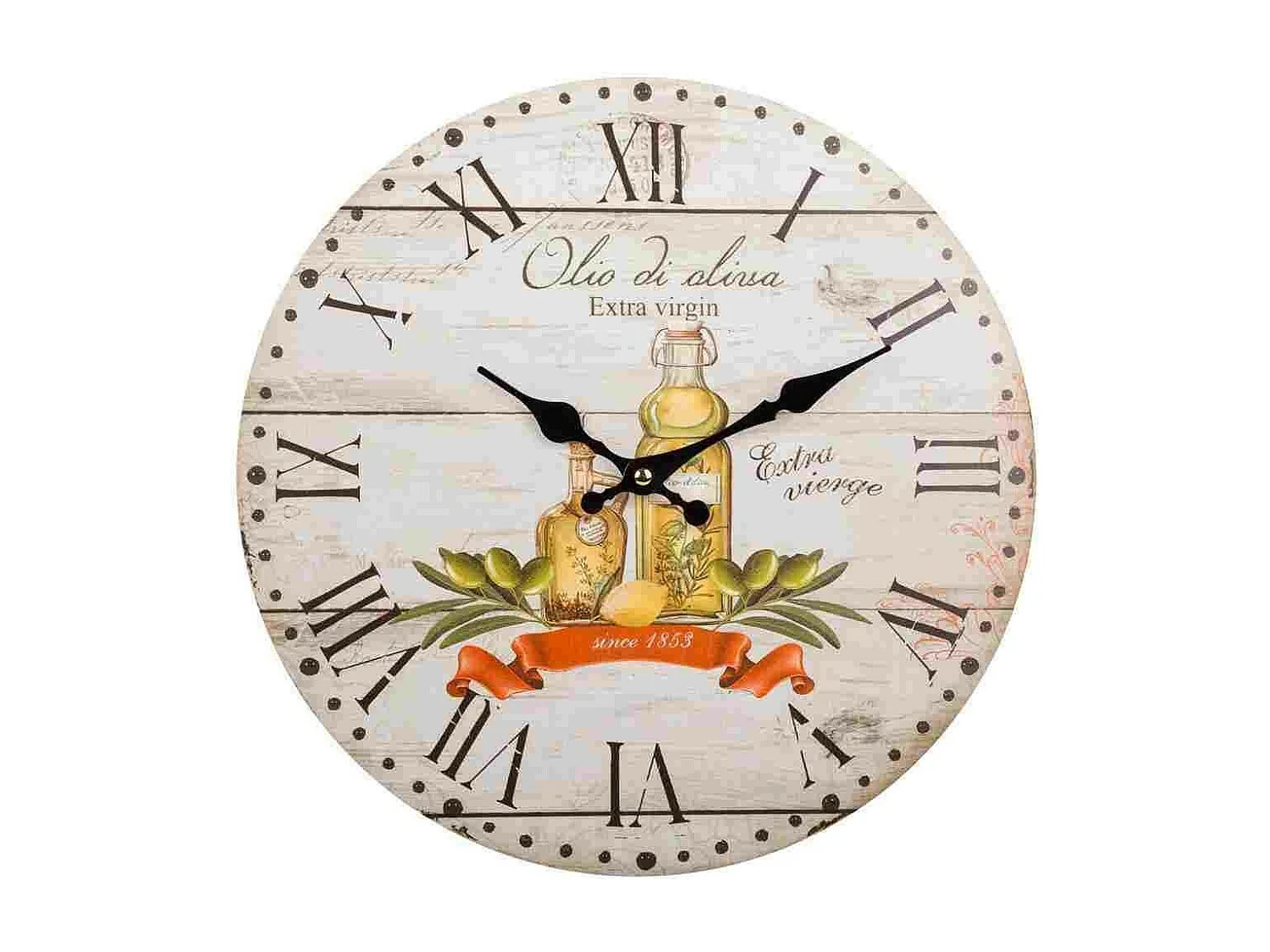 Orologio da parete in legno marrone d34x2h