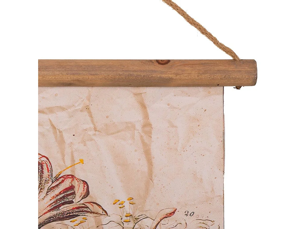 Lienzo pergamino de lino impreso 64x83x1,7h