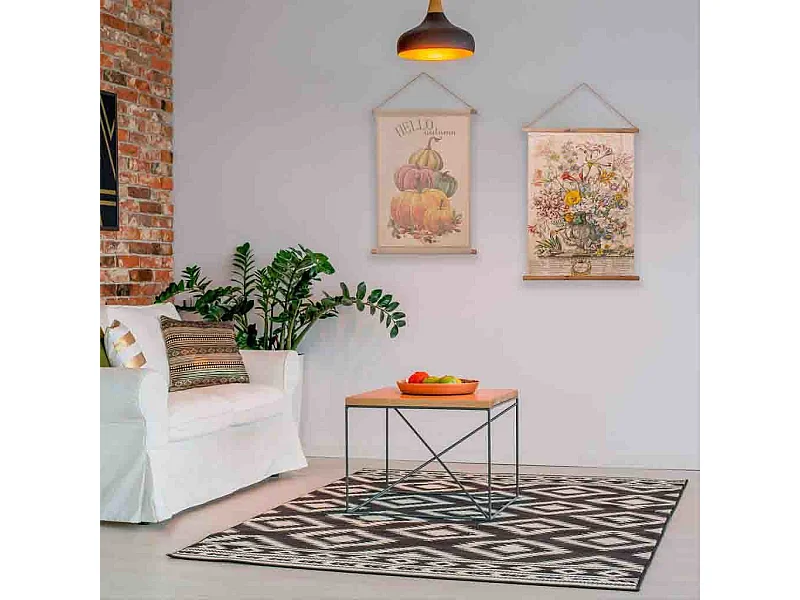 Bedrucktes Leinen Pergament Leinwand 64x83x1,7