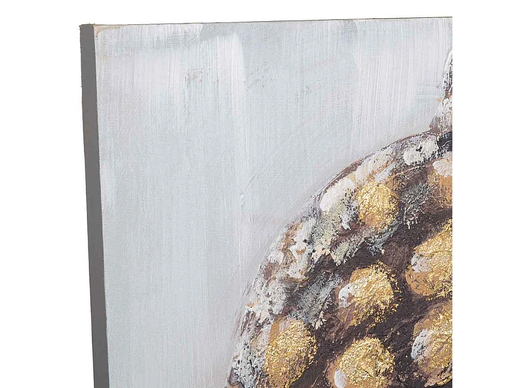 Cuadro pintado a mano con relieve oro 80x120x3