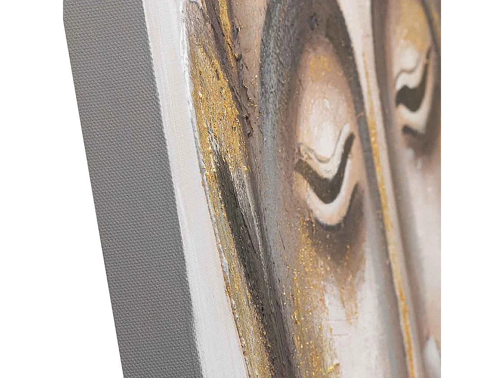 Cuadro pintado a mano con relieve oro 80x120x3