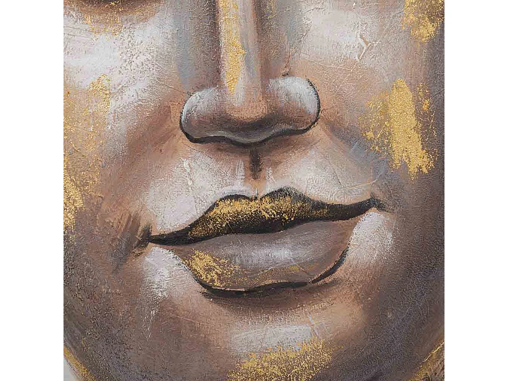 Cuadro pintado a mano con relieve oro 80x120x3