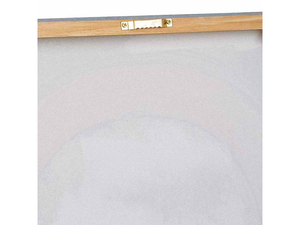 Cuadro pintado a mano con relieve gris 50x100x3h cm