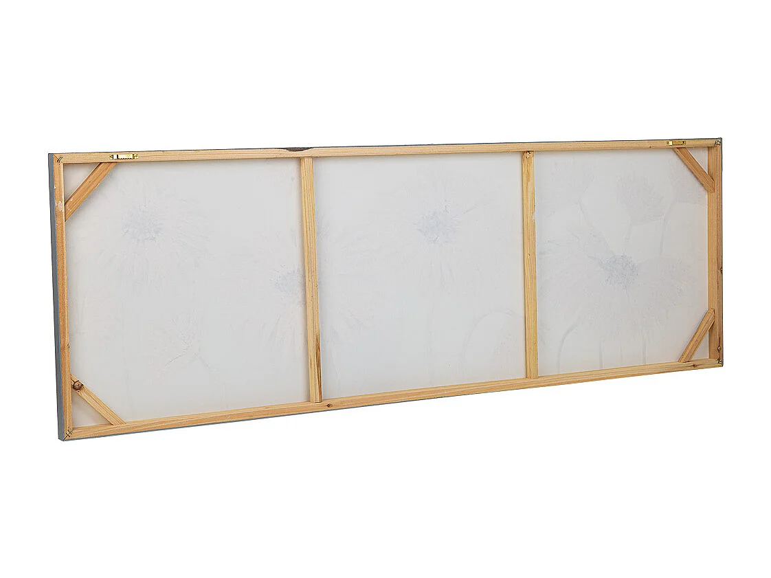 Cuadro pintado a mano con relieve oro 50x150x3