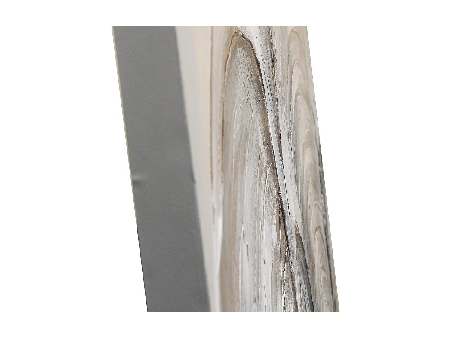 Handgemaltes GemÃ¤lde mit grauem Relief 100x100x3h cm