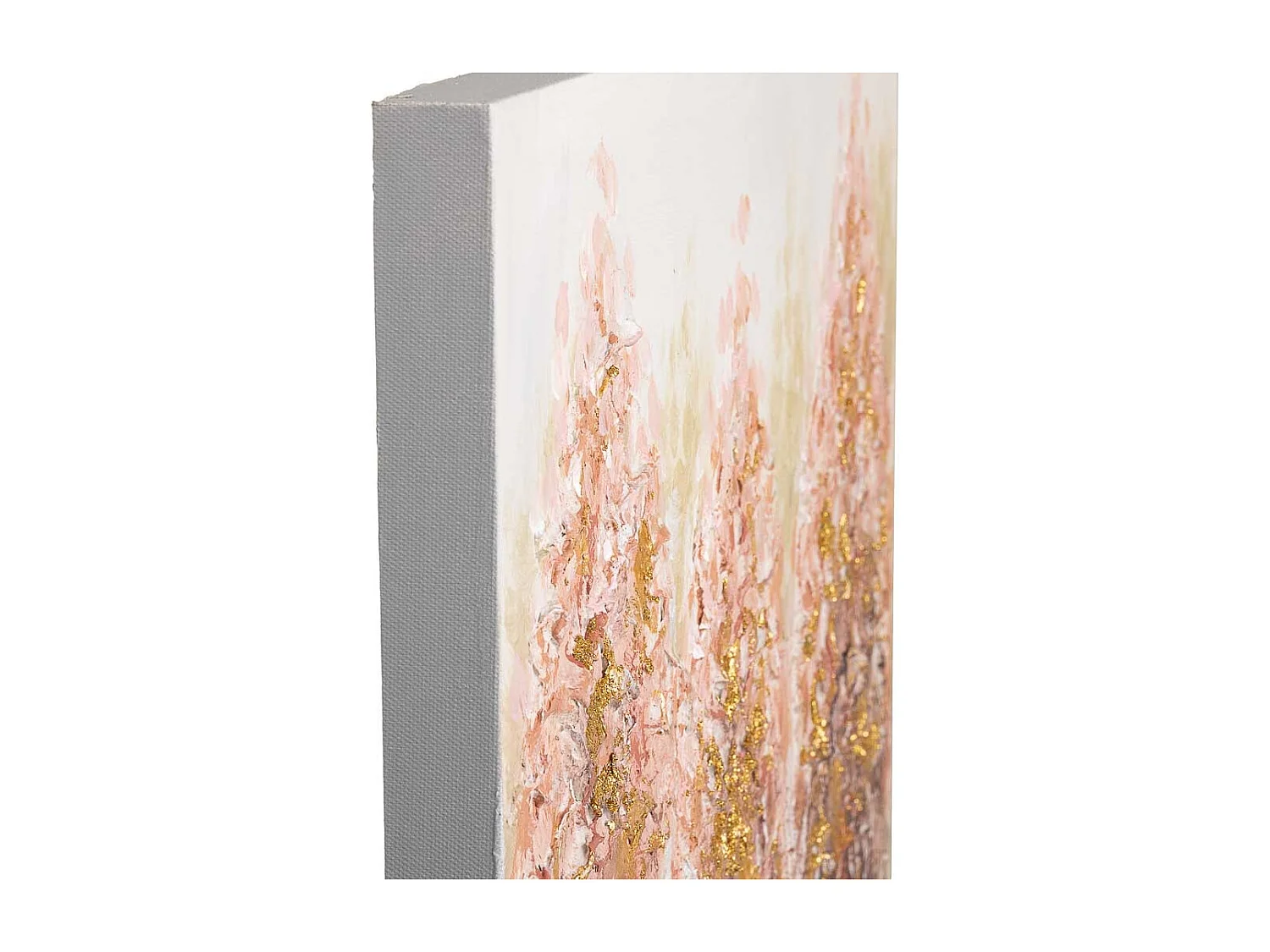 Pintura pintada à mão com relevo marrom 60x60x3