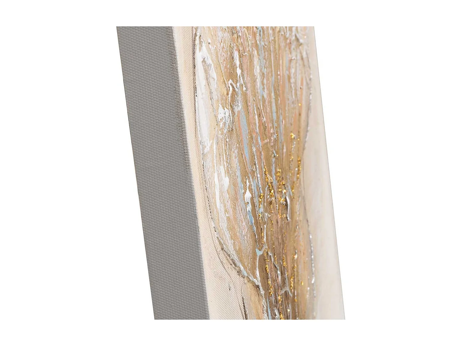 Cuadro pintado a mano con relieve gris 40x40x2.5