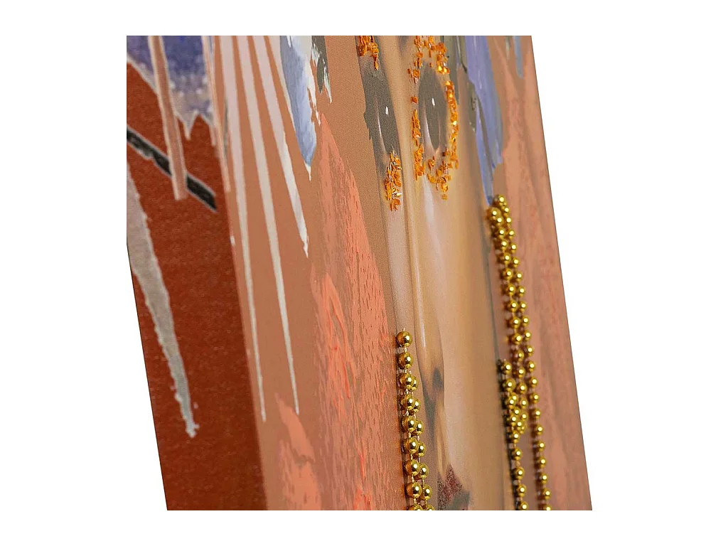 Pintura pintada à mão com relevo vermelho 90x120x3