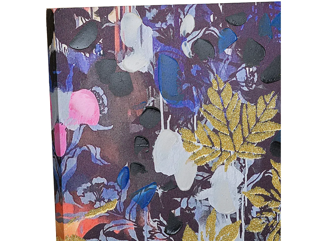 Pintura pintada à mão com relevo vermelho 90x120x3