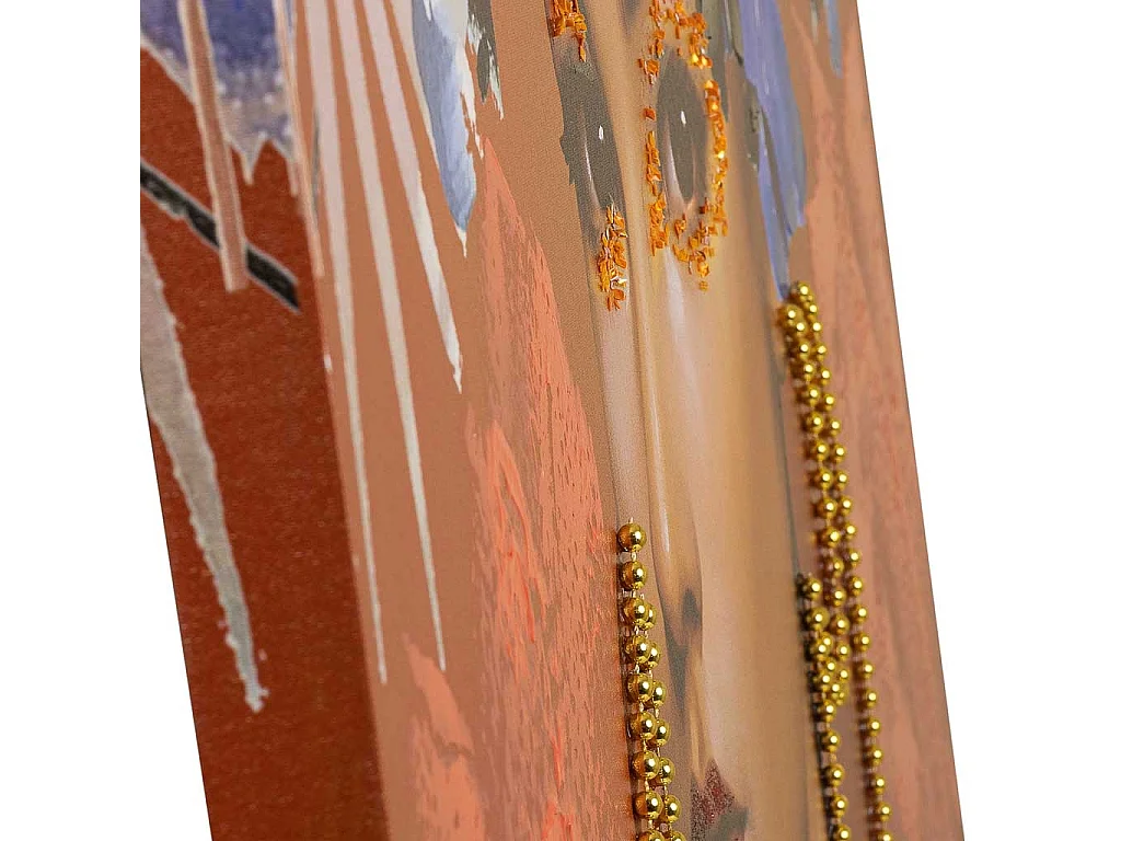 Pintura pintada à mão com relevo vermelho 90x120x3