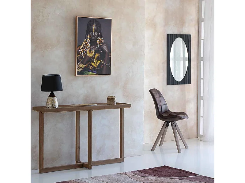 Pintura pintada à mão com relevo preto 52,5 x 72,5 x 3h cm