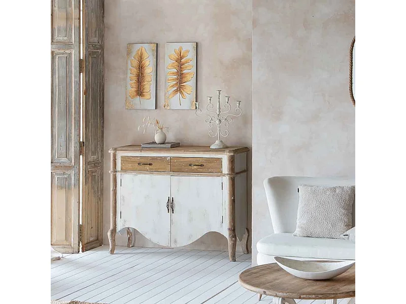 Pintura pintada à mão com relevo dourado 30x60x2,5