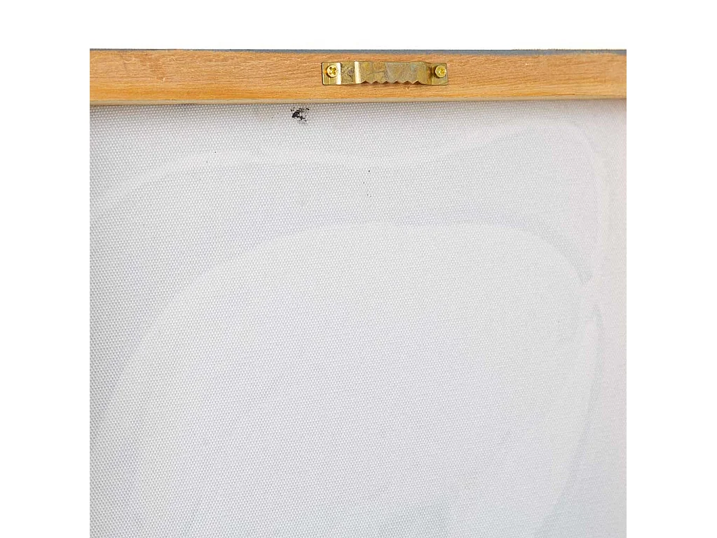 Pintura pintada à mão com relevo cinza 30x90x3