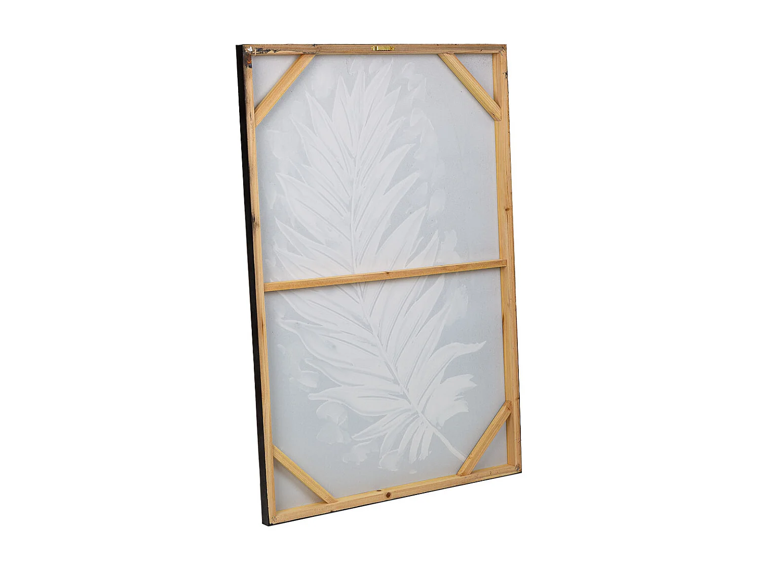 Pintura pintada à mão com relevo preto 60x90x3