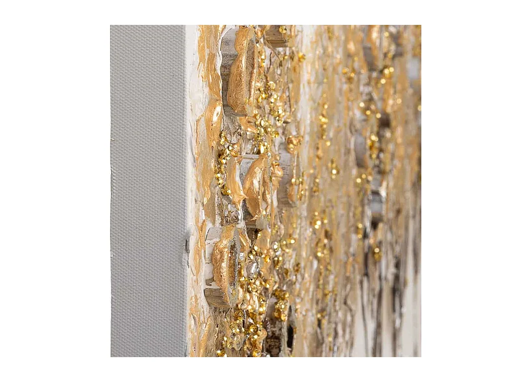 Handgemaltes Gemälde mit Goldrelief 60x90x3h cm