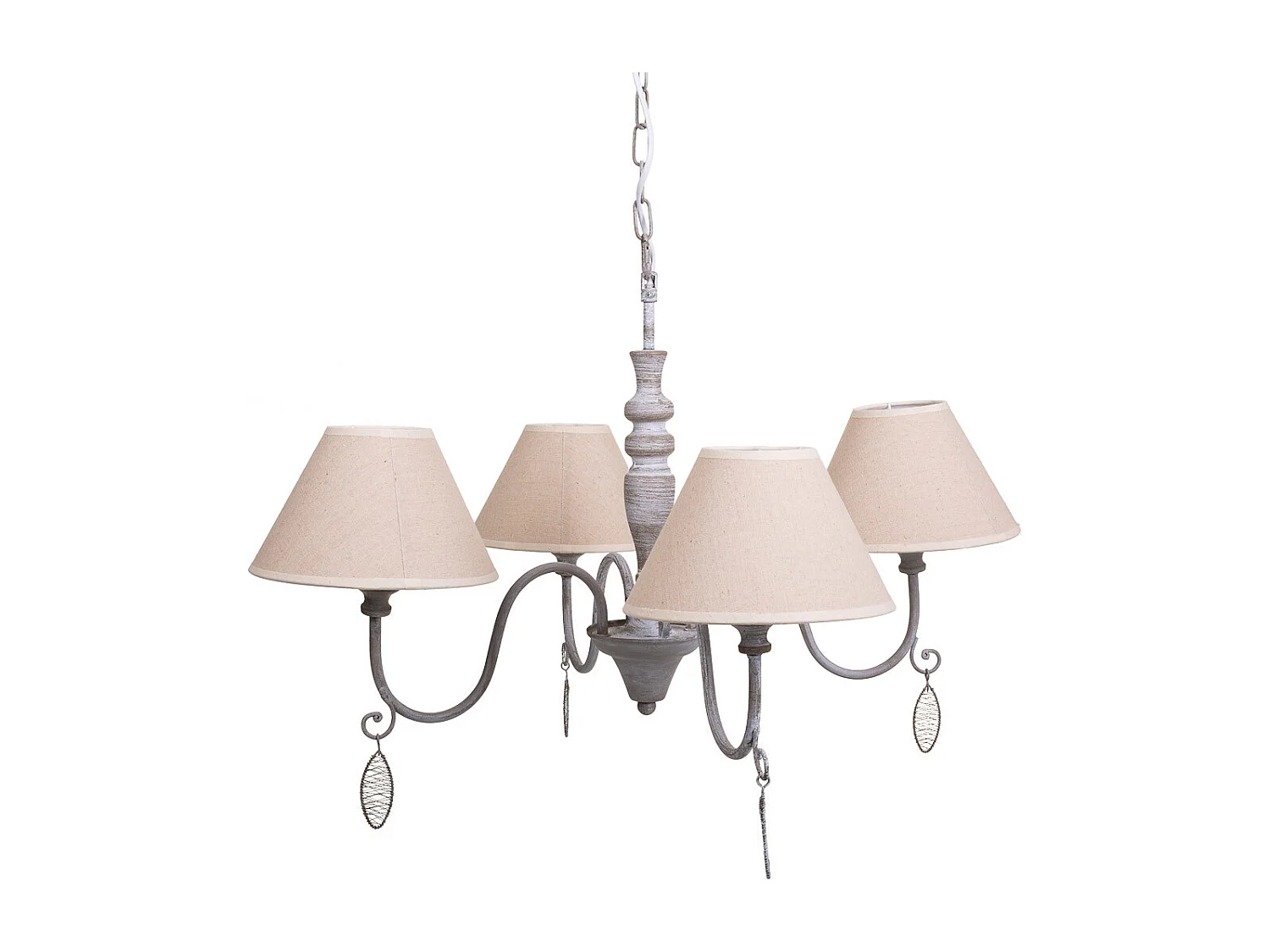 Candeeiro de teto cinza 55x55x125