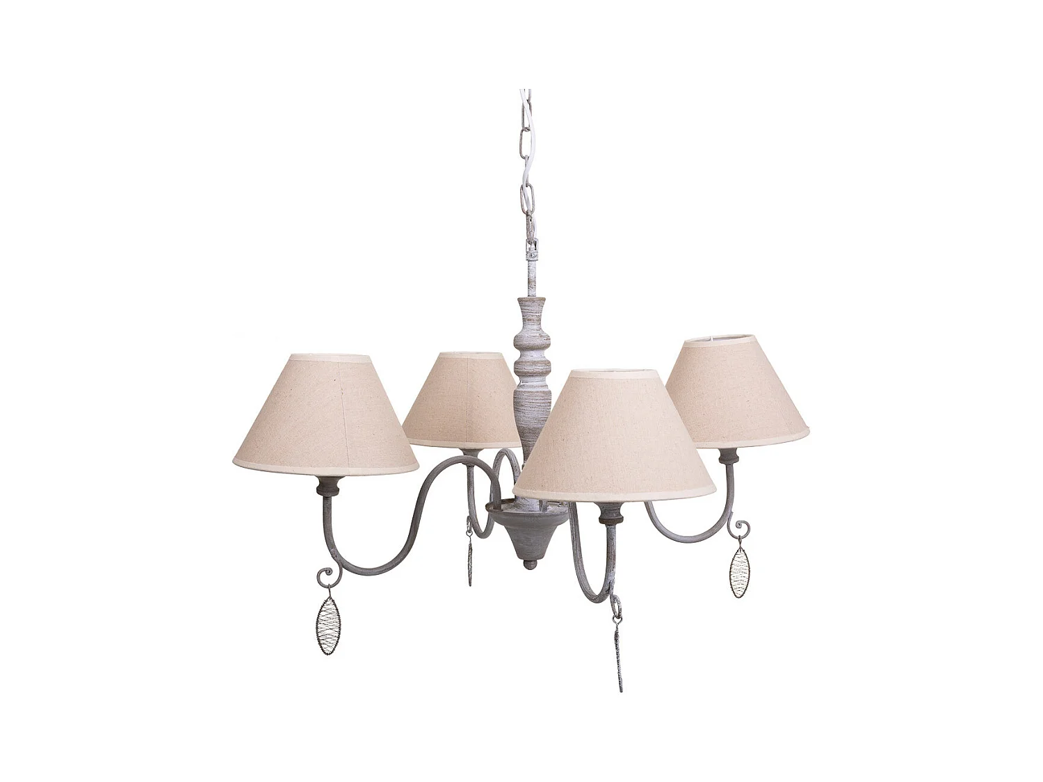 Graue Deckenleuchte 55x55x125h cm