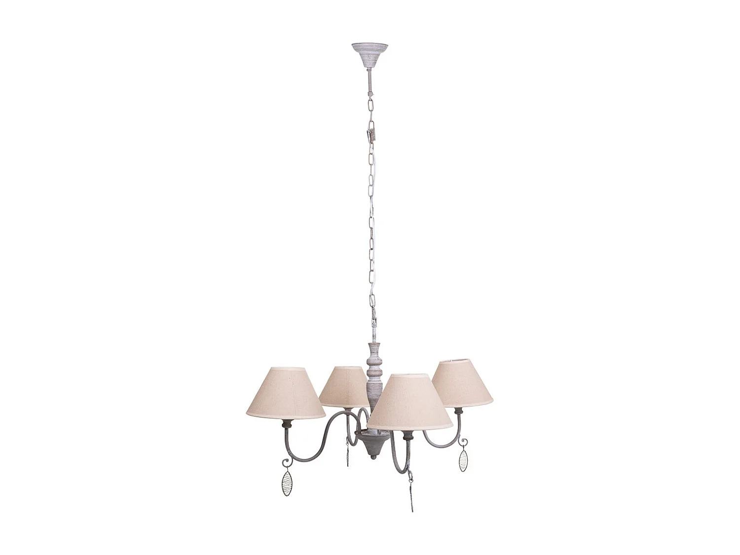 Candeeiro de teto cinza 55x55x125