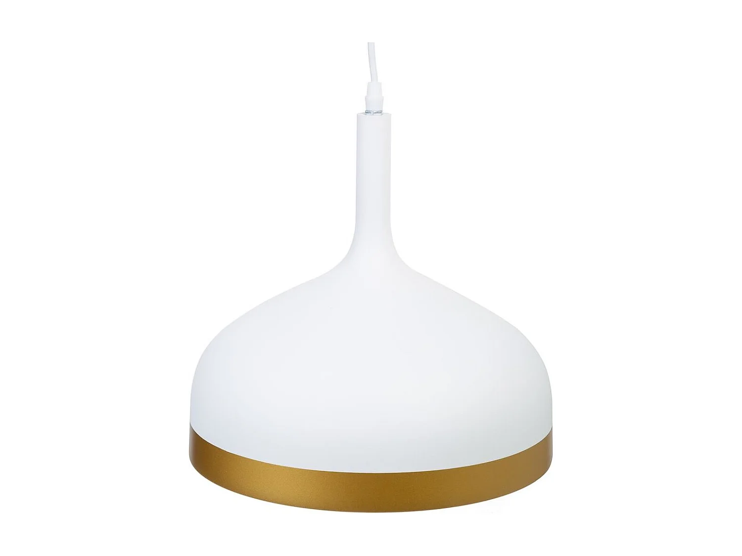 Plafoniera in metallo bianco 30x30x35h