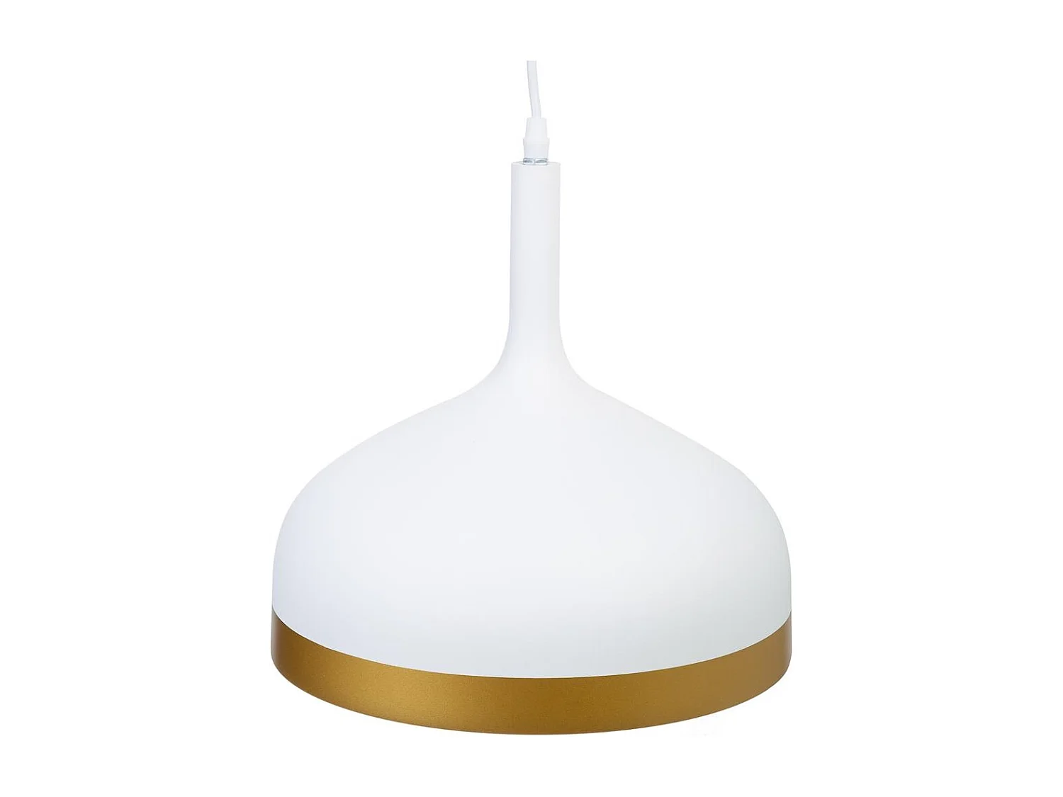 Candeeiro de teto em metal branco 30x30x35