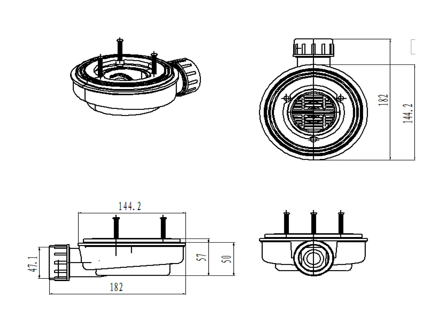 Receveur de Douche Extraplat  90x180cm Impression Marquina - Résine Minérale - Antidérapant - RÉSIGRÈS
