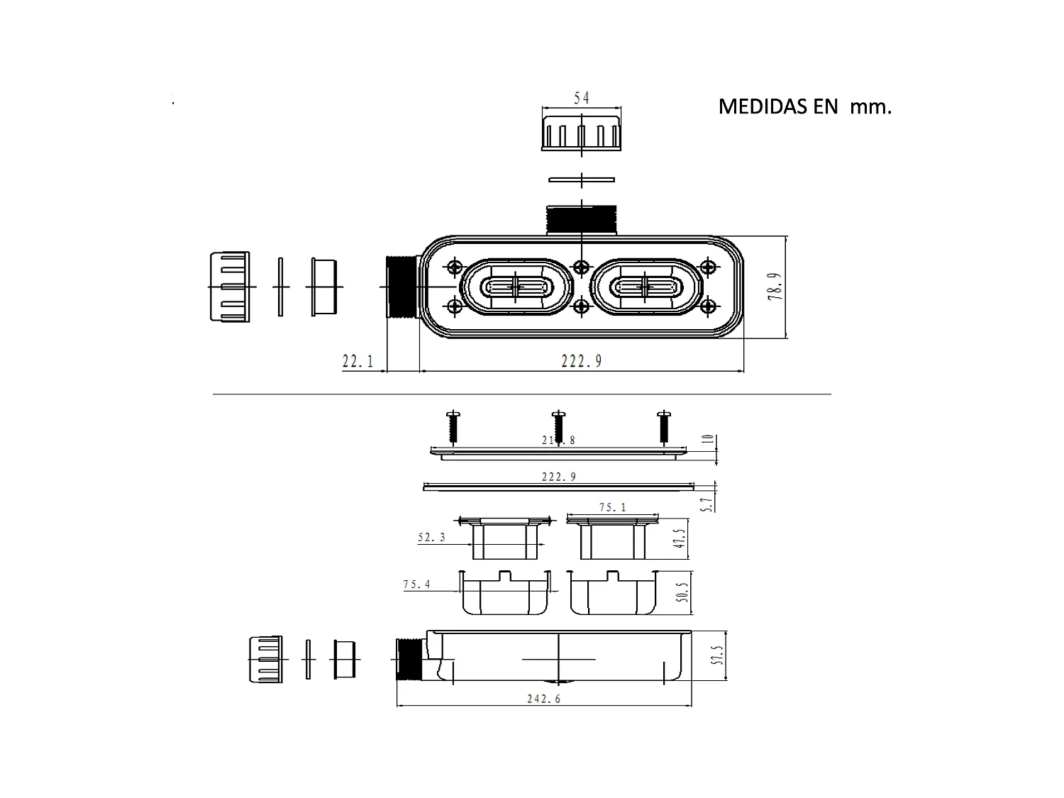 Receveur de Douche Extraplat 100X160x2,8cm Blanc en Résine Minérale – Antidérapant,Texture Ardoise - ADICIONAL RÉSIGRÈS
