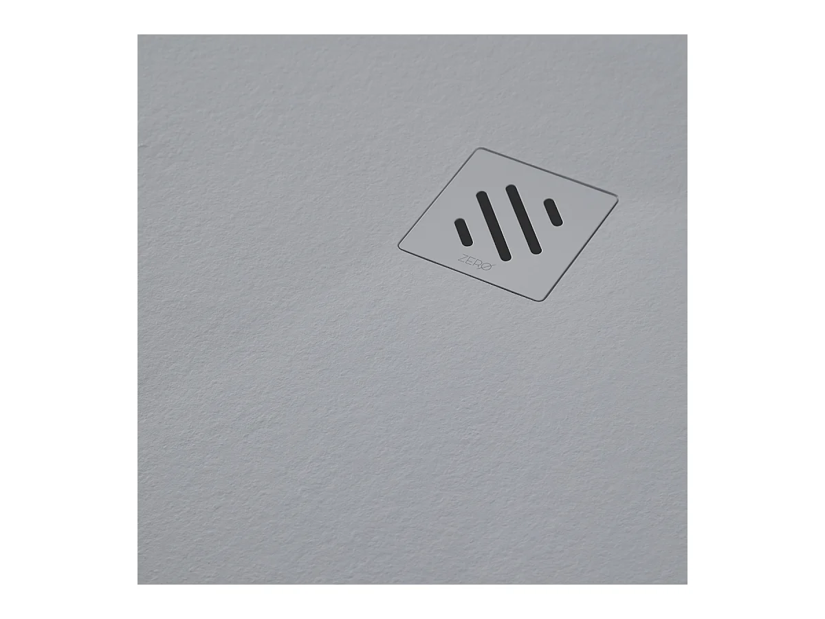 Receveur de Douche Extraplat 70x170x2,6cm Gris en Résine Minérale – Antidérapant, Texture Ardoise - MINIMO RÉSIGRÈS
