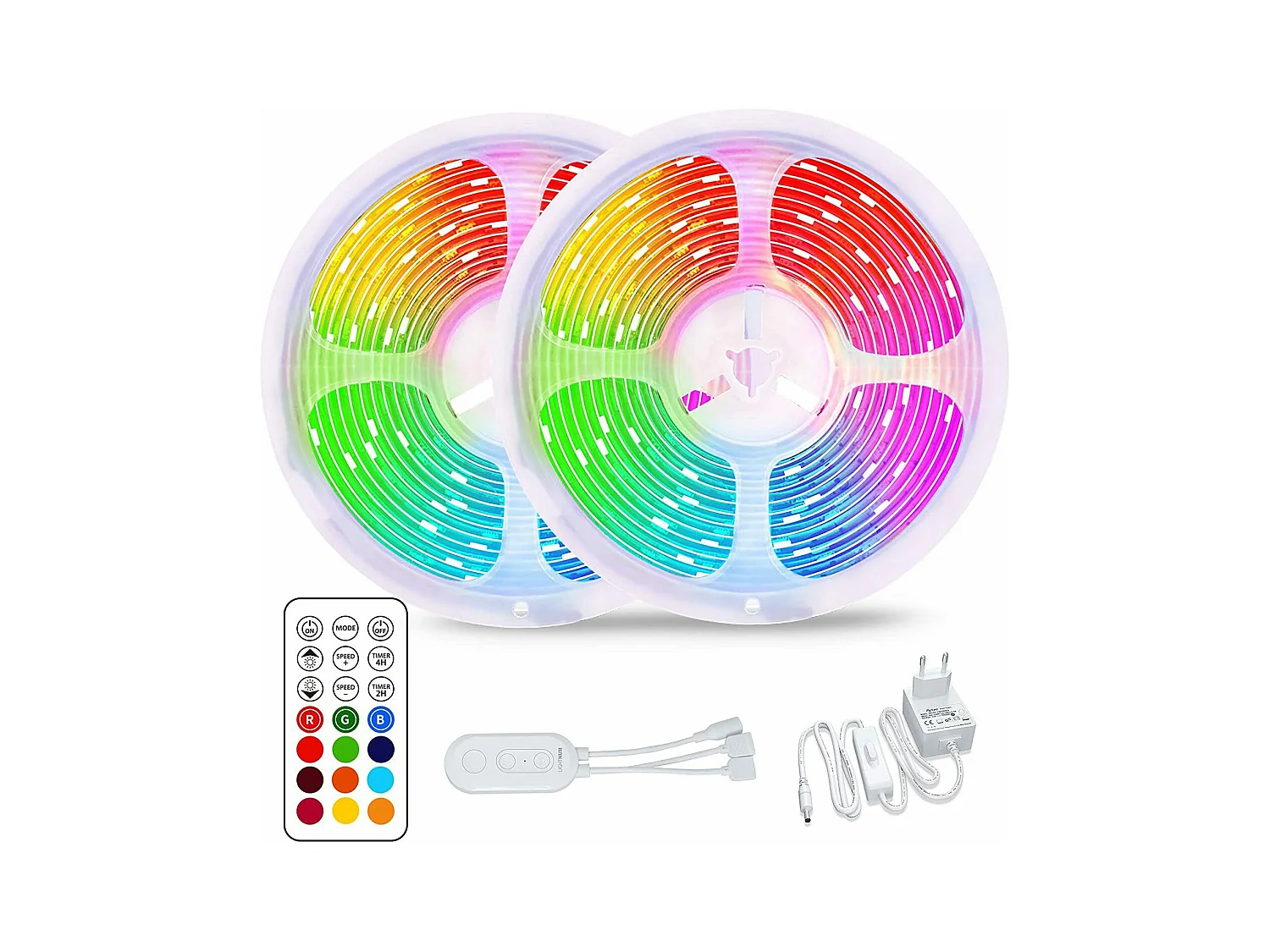 NETTLIFE Bande LED 10m Bande LED RGB autocollante avec télécommande