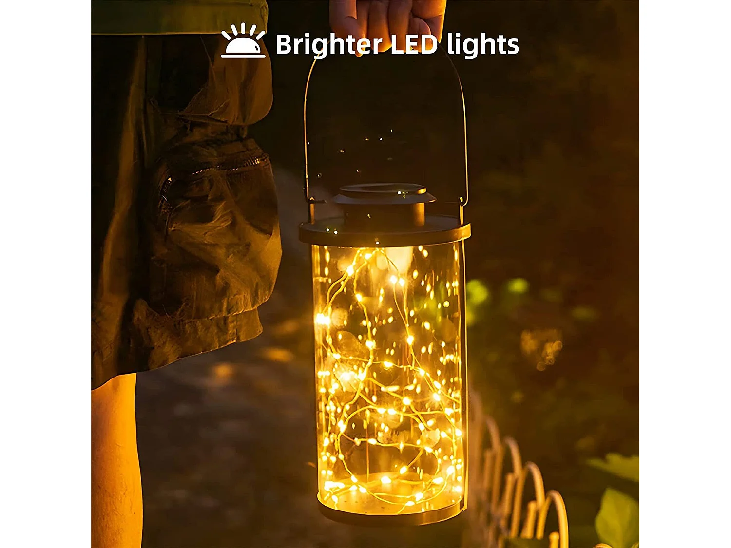 NETTLIFE Guirlande Lumineuse LED Pack de 8 Fil de Cuivre Blanc Chaud 2M avec Chaîne Lumineuse à Batterie