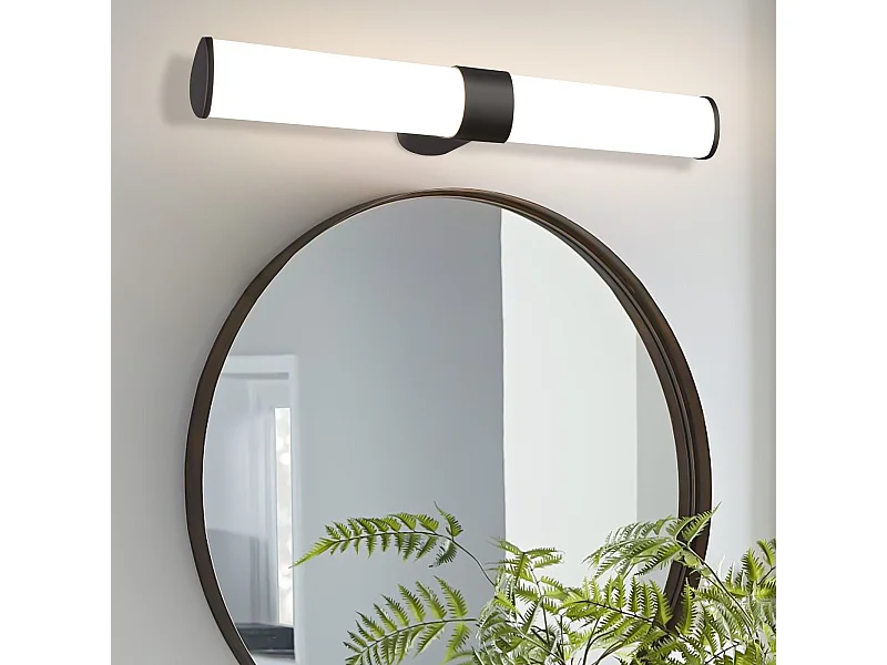 NETTLIFE LED Badkamer Wandlamp, Set van 2 Modern Chroom 6W 30CM Waterdicht IP44 Neutraal Wit 4000K