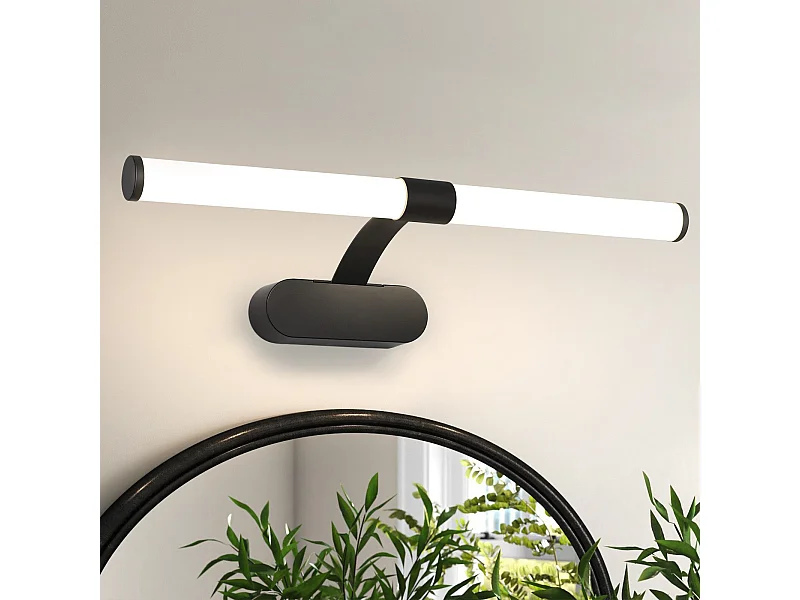 NETTLIFE LED-Badezimmer-Wandleuchte, 2er-Set, modern, Chrom, 6 W, 30 cm, wasserdicht, IP44, neutralweiß 4000 K