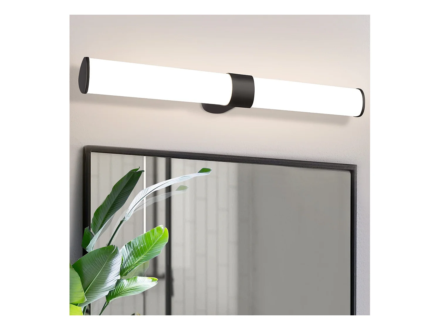 NETTLIFE applique miroir LED 15W 60cm blanc neutre 4000K noir