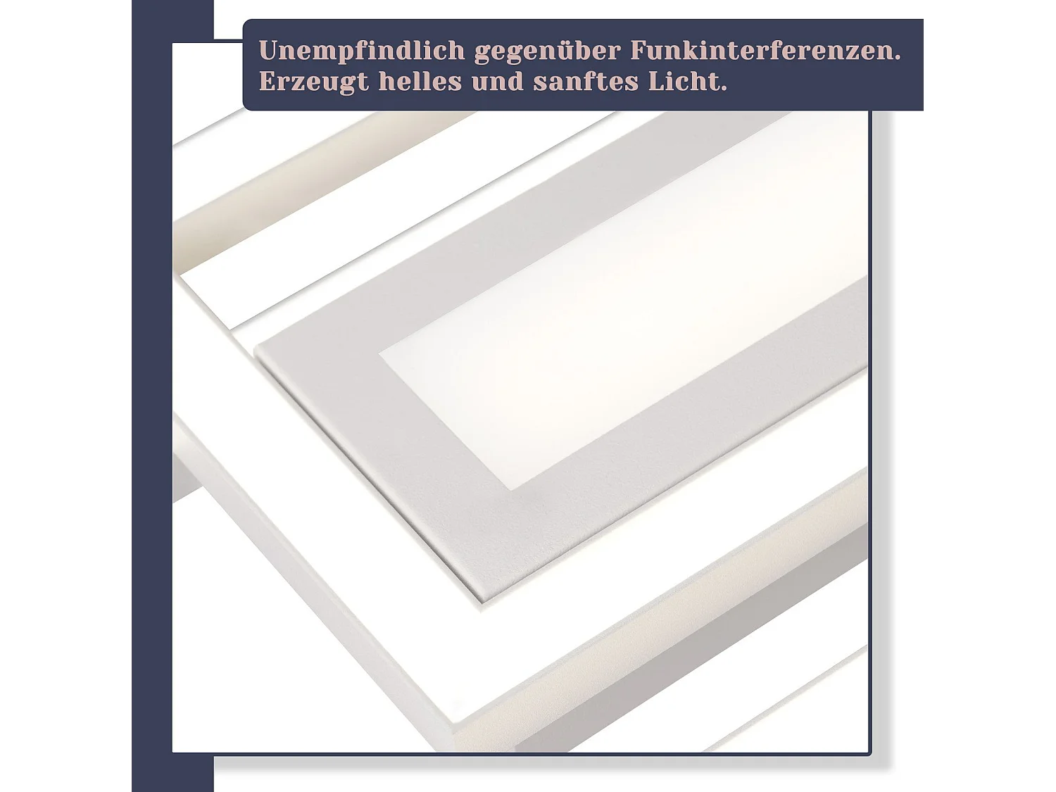 NETTLIFE LED Deckenleuchte  Deckenlampe Moderne Geometrische Dimmbare Deckenbeleuchtung mit Fernbedienung White