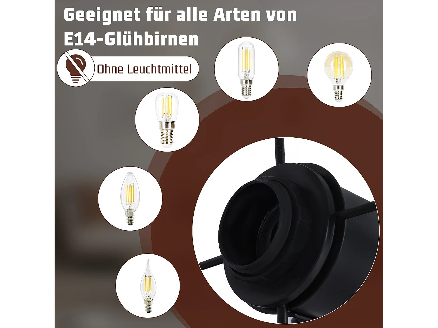 NETTLIFE Zwarte Plafondspot E14 350° Draaibare Plafondlamp Vintage Metaal Woonkamer Verstelbaar Zonder Lamp