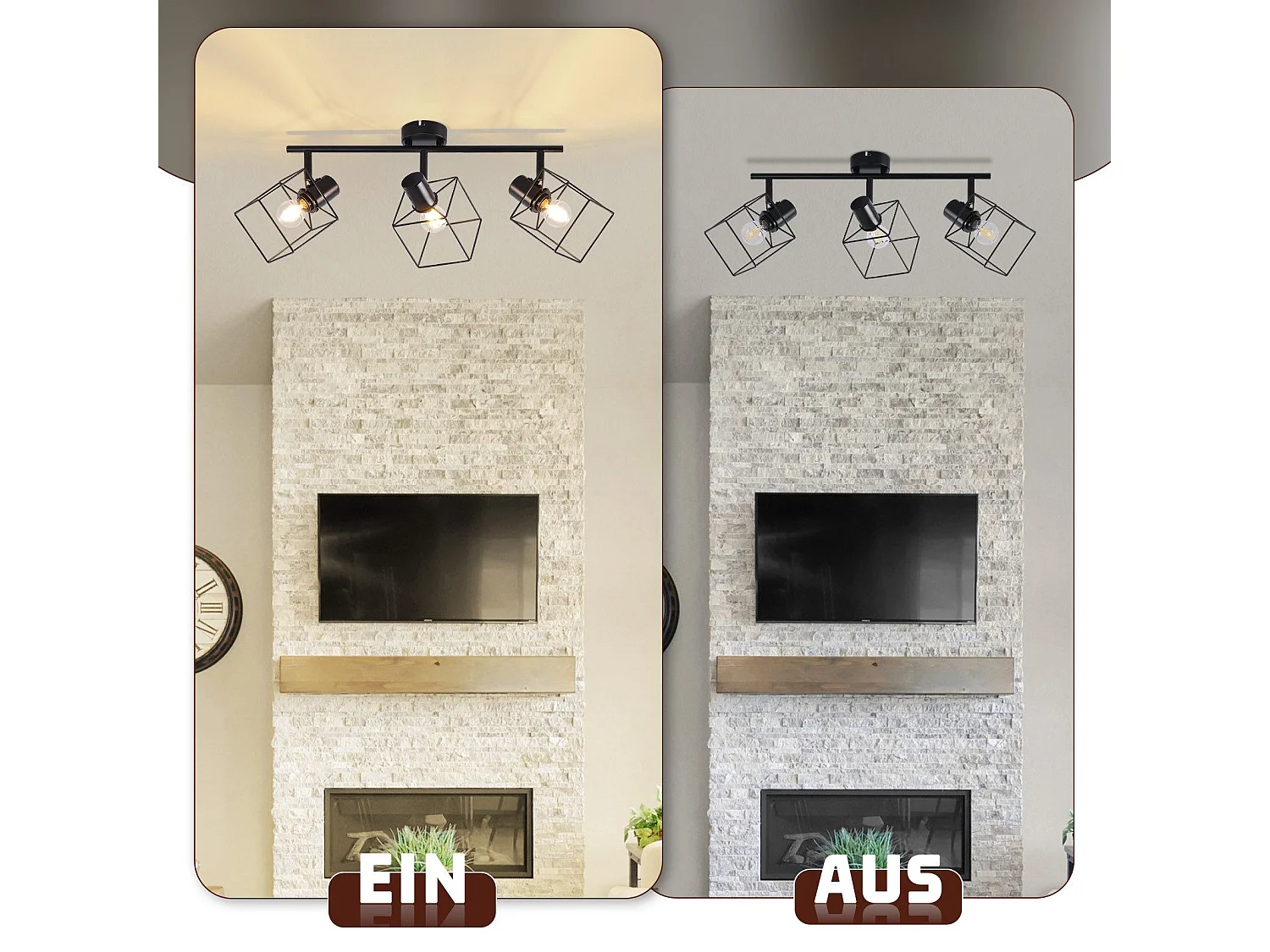 NETTLIFE Zwarte Plafondspot E14 350° Draaibare Plafondlamp Vintage Metaal Woonkamer Verstelbaar Zonder Lamp