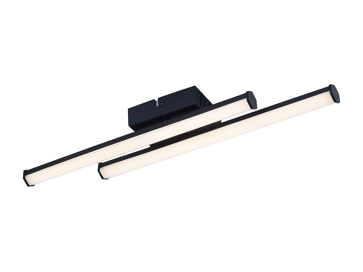 NETTLIFE Plafonnier LED salon moderne noir 24W 3000K blanc chaud chambre LED intégré en permanence