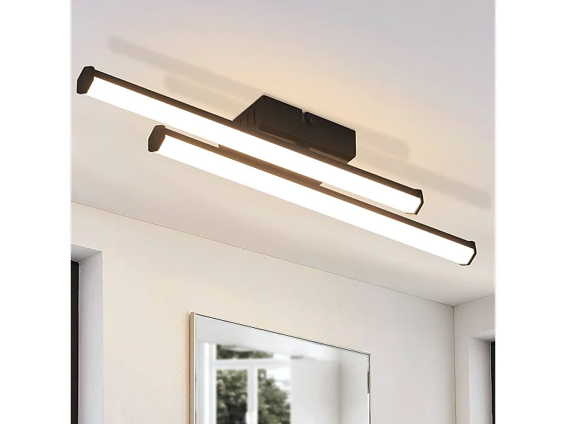 NETTLIFE Moderne LED Plafondlamp Woonkamer Zwart 24W 3000K Warm Wit Slaapkamer LED Geïntegreerd Permanent