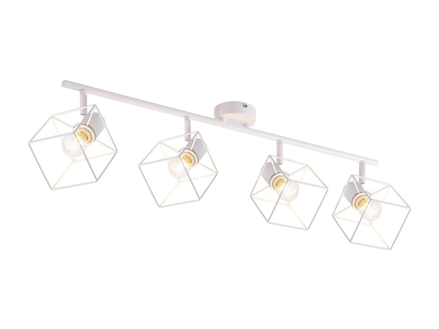 NETTLIFE Spot de plafond noir E14 plafonnier orientable à 350° vintage métal salon orientable sans ampoule