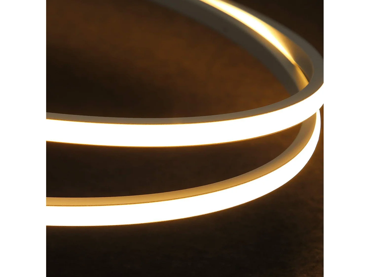 NETTLIFE Plafonnier LED blanc salon design anneau moderne 36W 3000K intérieur blanc chaud LED fermement intégré, blanc chaud