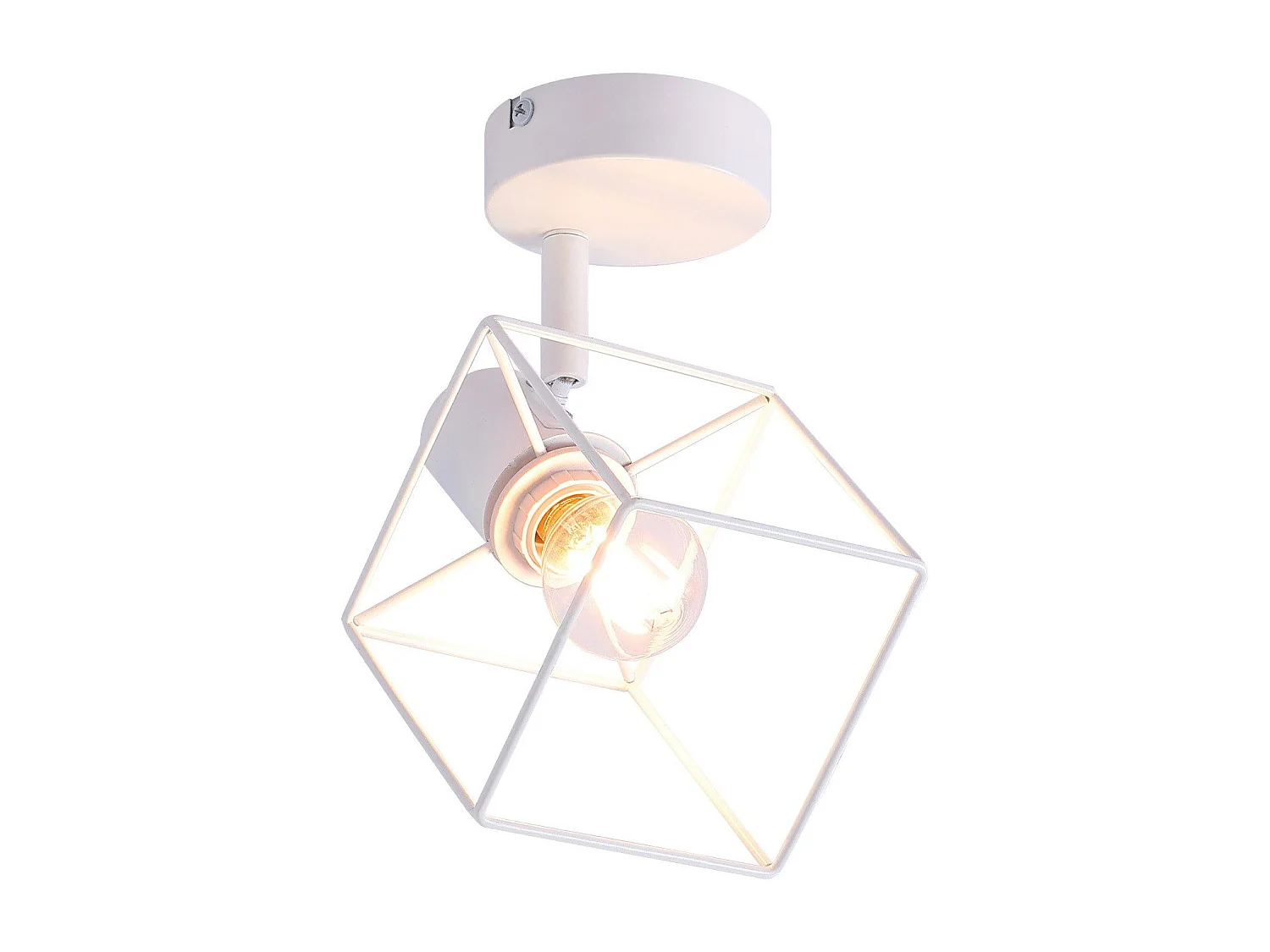 NETTLIFE Spot de plafond noir E14 plafonnier orientable à 350° vintage métal salon