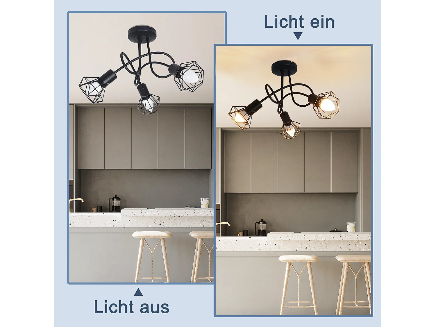 NETTLIFE Opbouwspot - 3 lichts - E14 - Moderne Plafondspot | rond Spotje - L 400 mm - Zwart - Keuken | Woonkamer | Slaapkamer