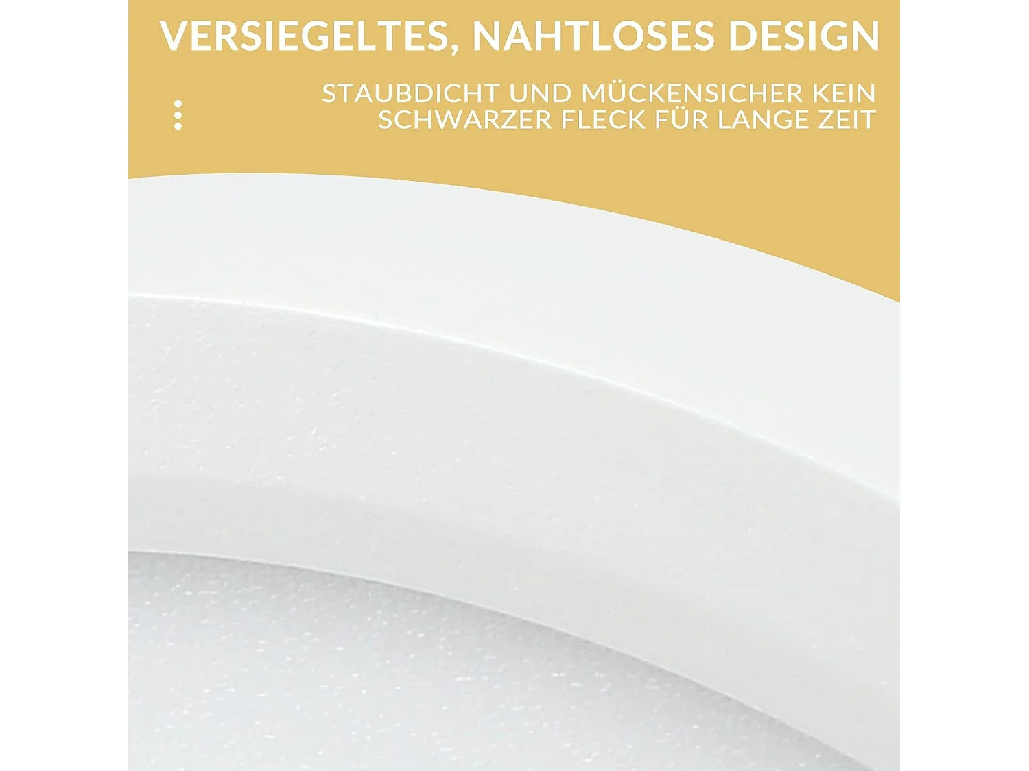 NETTLIFE Plafonnier LED Plat Noir 18cm 15W Rond Salle de Bain Petit Blanc Chaud 3000K